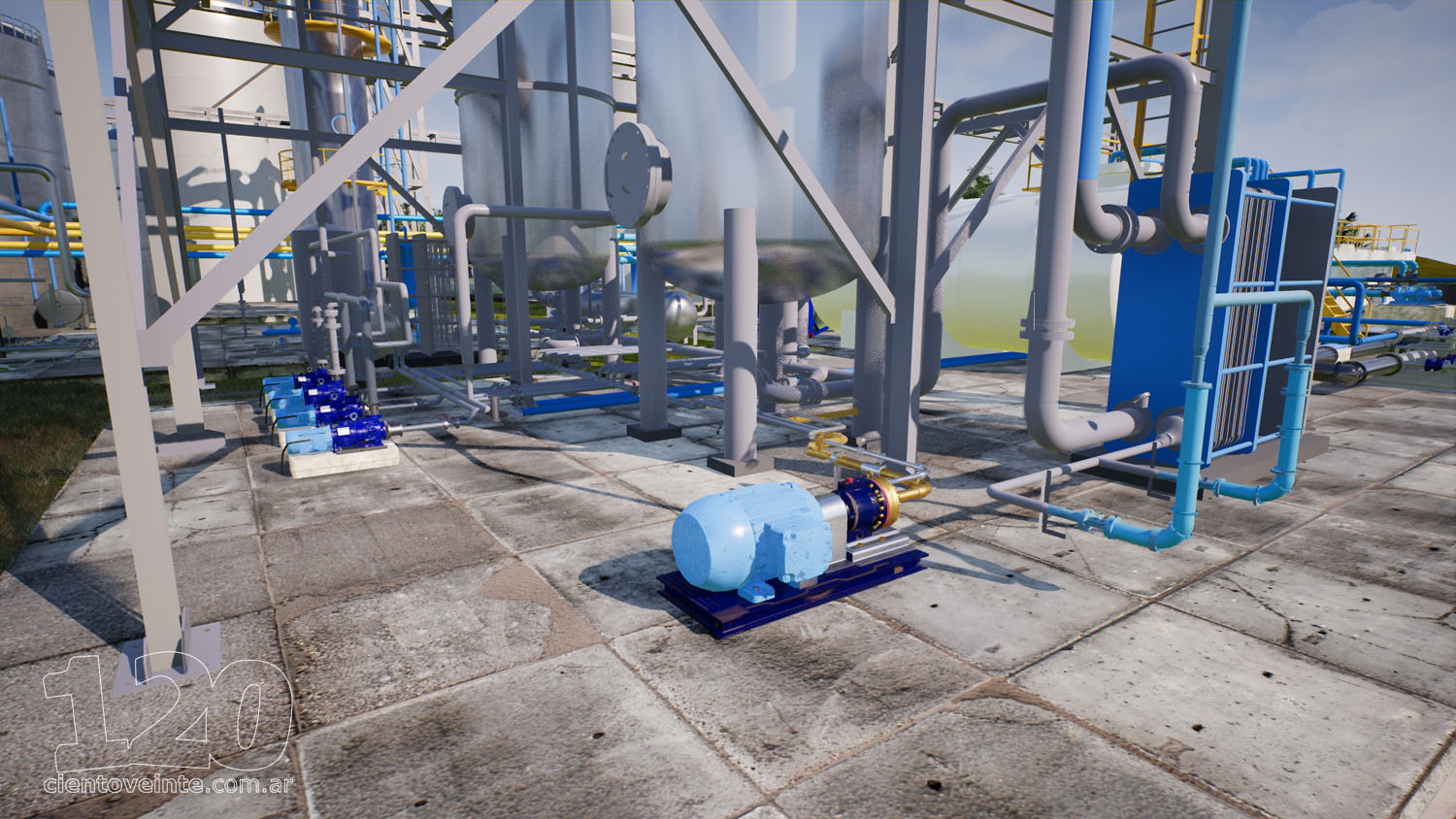 Hydracell Pumps on skid