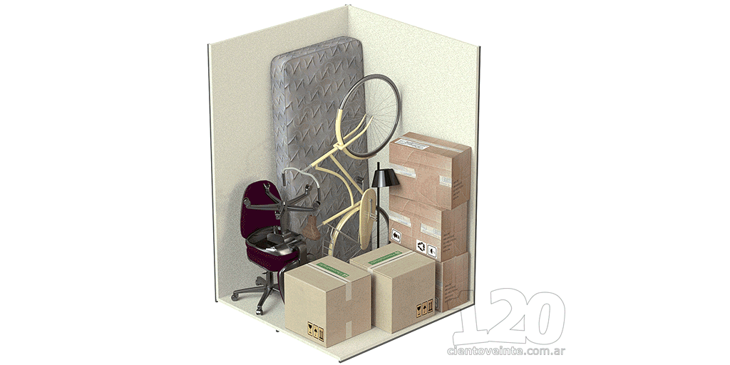 Self Storage Units Sizes 3D CAD Renders